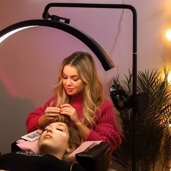 45W Brightness Adjustable Floor Standing Lamp for Eyelash Extension Beauty Skincare Salon LED Light