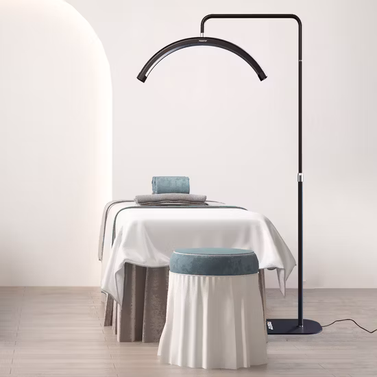 45W Brightness Adjustable Floor Standing Lamp for Eyelash Extension Beauty Skincare Salon LED Light